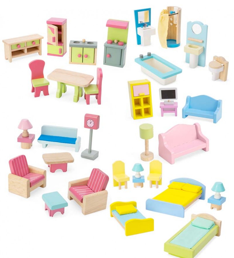 Dollhouse Furniture (set of 35)