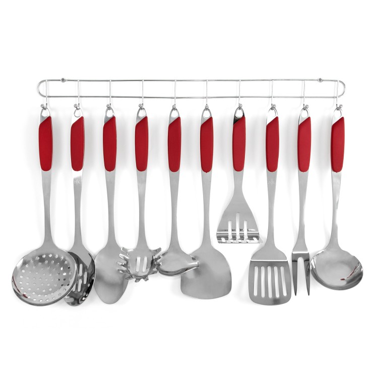 10 Pc. Kitchen Tool Set - Red alternate img #2