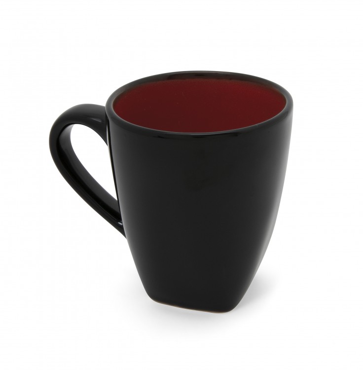 Mugs (Set of 4) - Black/Red alternate img #1