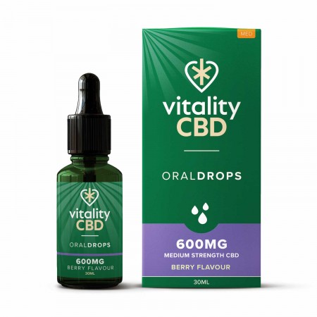 600mg Isolate CBD Oral Drops Berry Flavour - 30ml alternate img #2