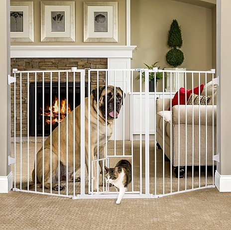 walk through baby gate with pet door
