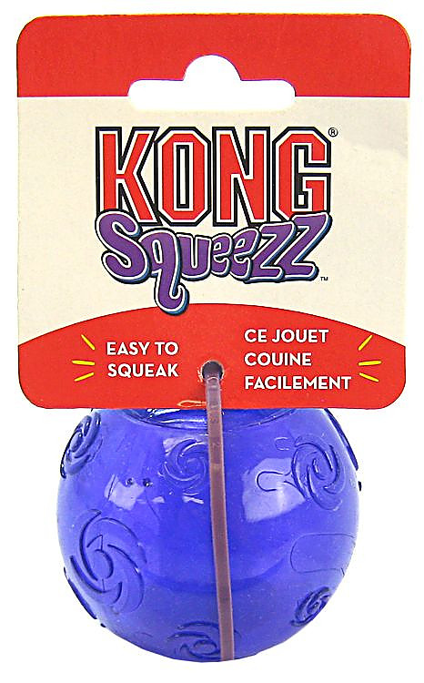 kong squeezz ball dog toy