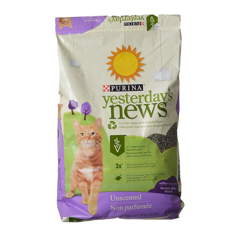 yesterday's news cat litter