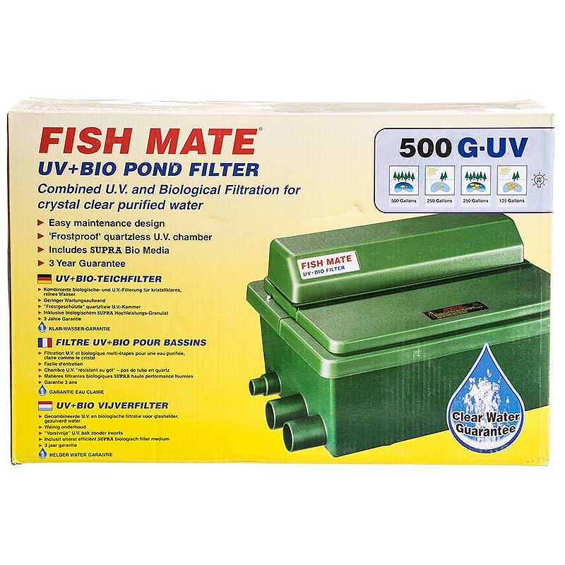 Fish Mate Pressurised UV+Bio Pond Filter with Powerclenz Filtro de Estanque Verde 15000 PUV 
