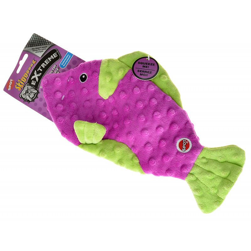 Skinneeez Extreme Fish Dog Toy Assorted Colors