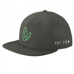 See Snapback Flatbill Hat in Charcoal