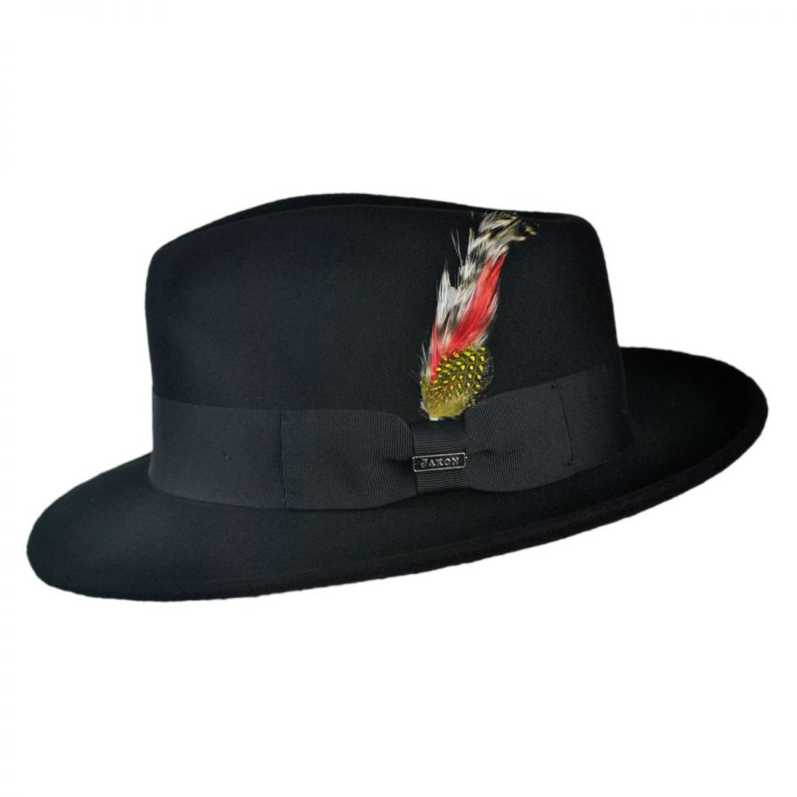 Jaxon Hats C-Crown Crushable Wool Felt Fedora Hat