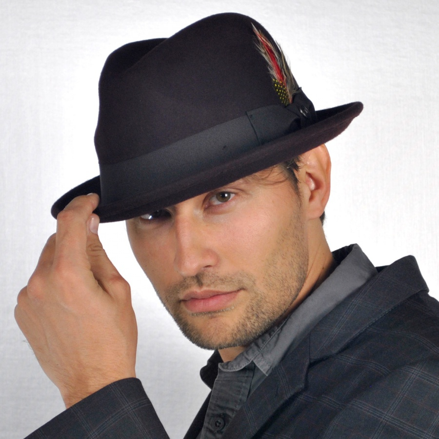 Jaxon Hats Blues Crushable Wool Felt Trilby Fedora Hat | eBay